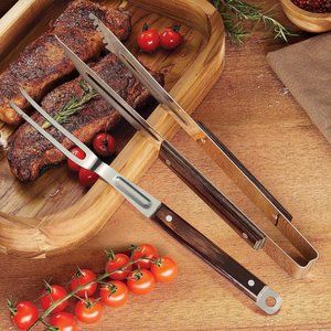 BBQ Kit - Tramontina Grill Tongs and Grill Fork Size 15 in. New